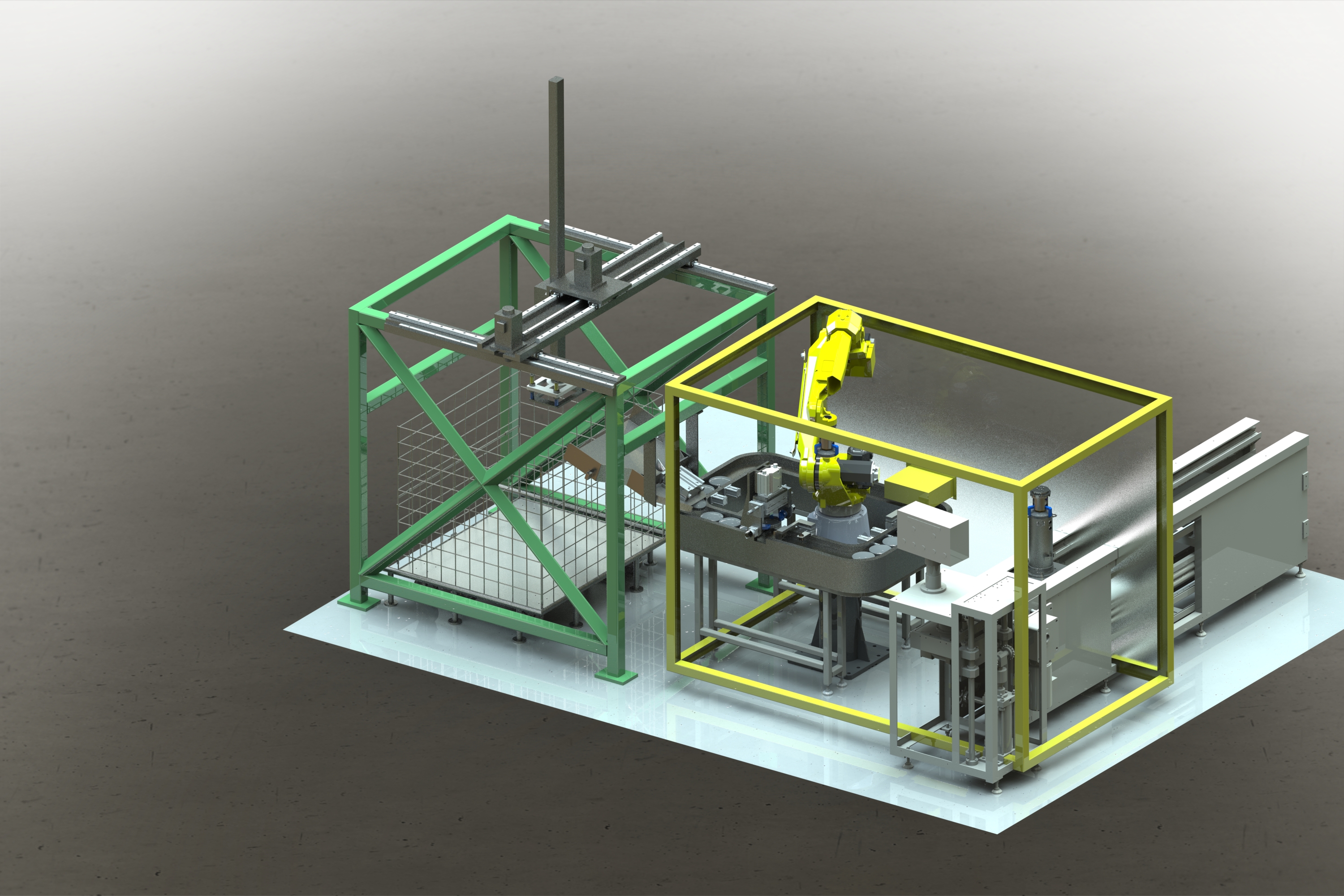 日立环行线四方环形输送线（sw18可编辑+工程图）