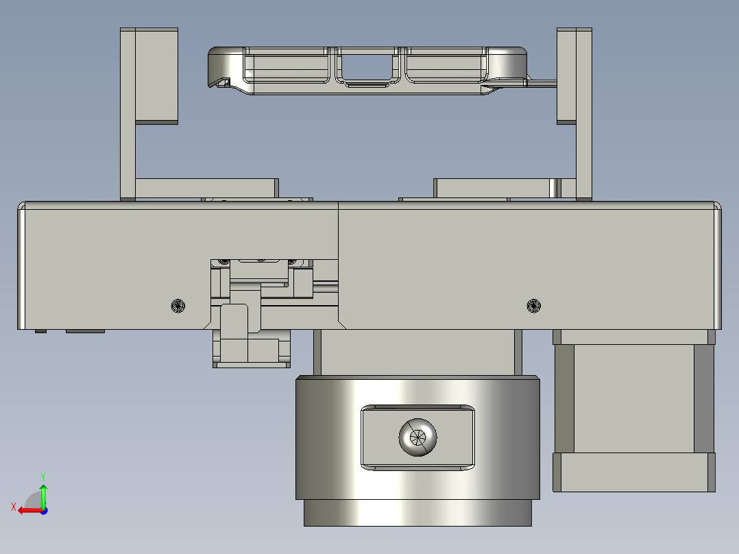 力控夹爪3D图纸（带工程图） E080后视图