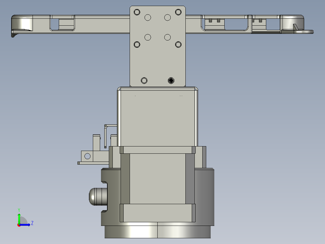 力控夹爪3D图纸（带工程图） E080左视图