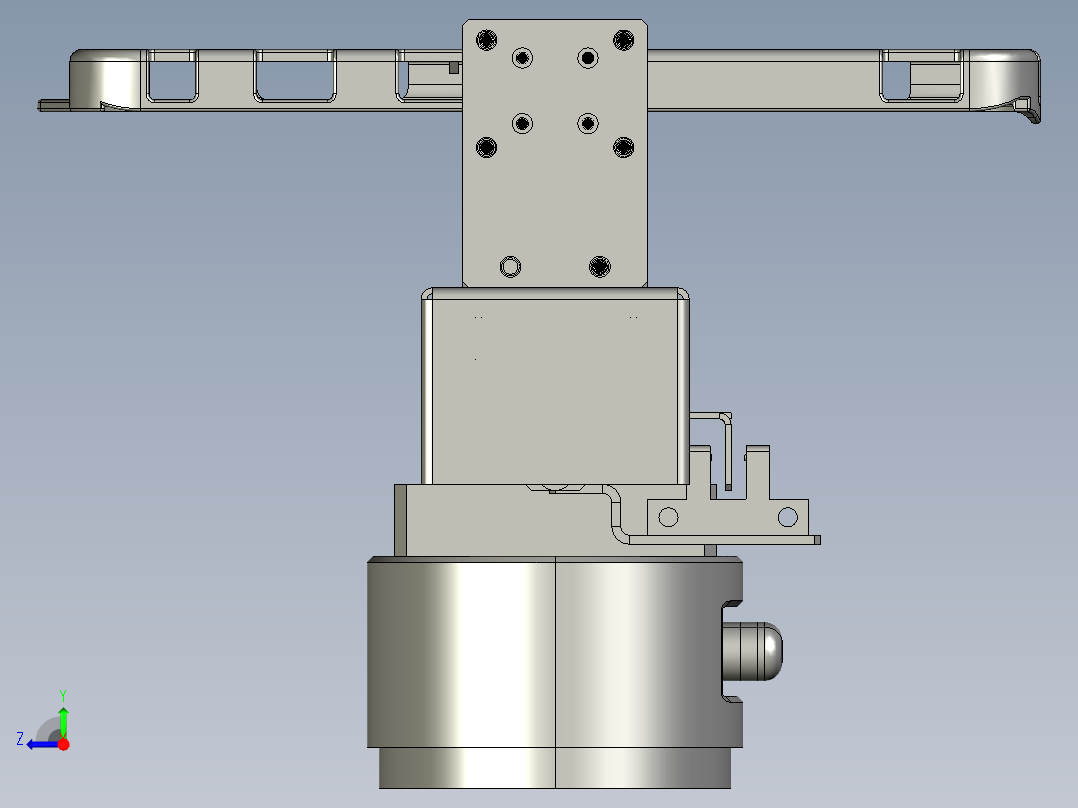 力控夹爪3D图纸（带工程图） E080右视图