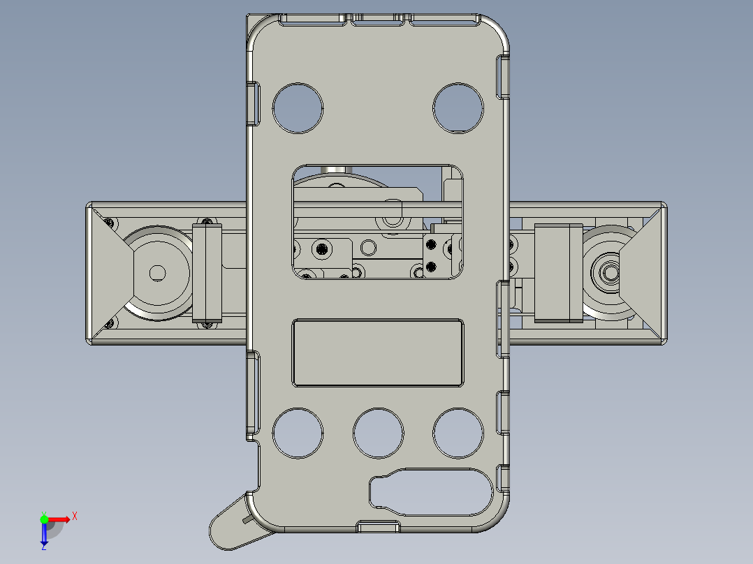 力控夹爪3D图纸（带工程图） E080俯视图
