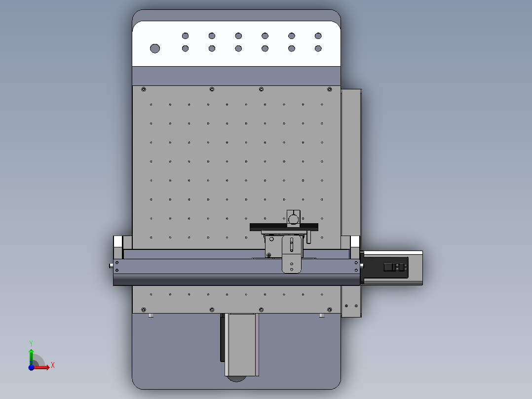 三轴桌面台式点胶机前视图