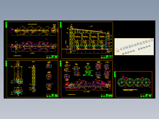 100万吨粉磨站水泥库与配料库套图