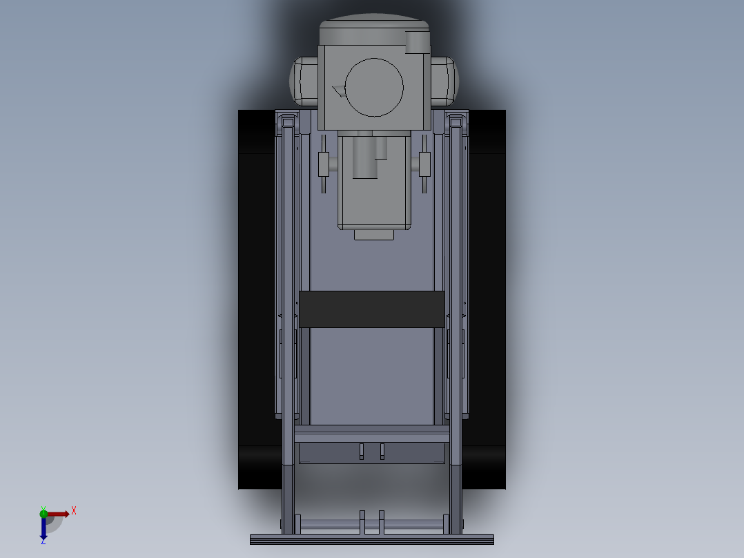 solidworks 挖掘机3D模型俯视图