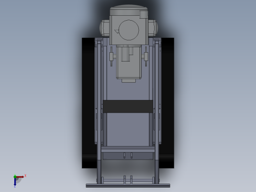 solidworks 挖掘机3D模型俯视缩略图