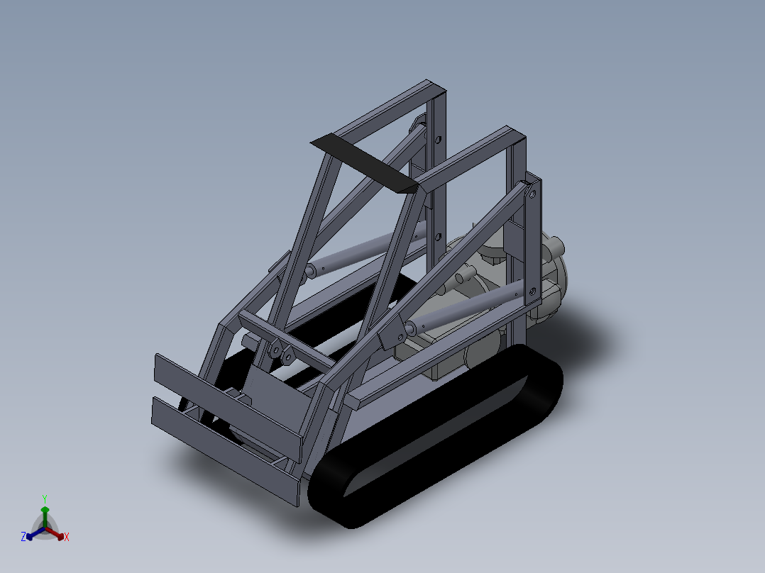 solidworks 挖掘机3D模型正等轴测图