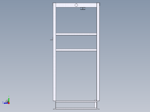 solidworks 垂直接收器基础构架右视缩略图