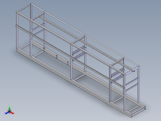 solidworks 垂直接收器基础构架正等轴测缩略图
