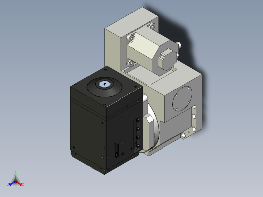 主轴+转台（直角铣头