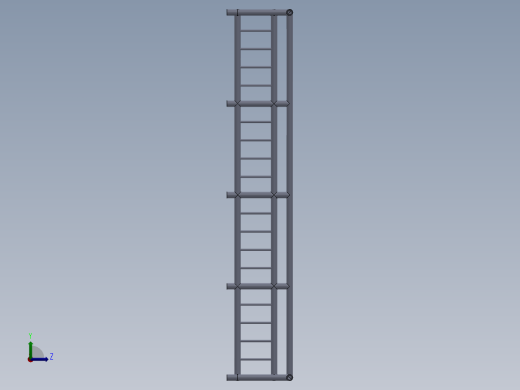 客厅阳台栏杆左视缩略图