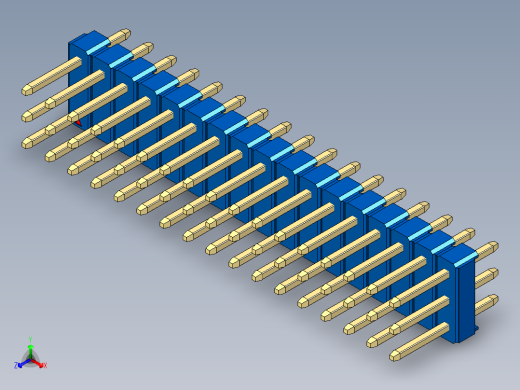 彩色公头100mil（2.54mm）系列-DS1021_blue_3x17p_100mil_Type1_rev1.0