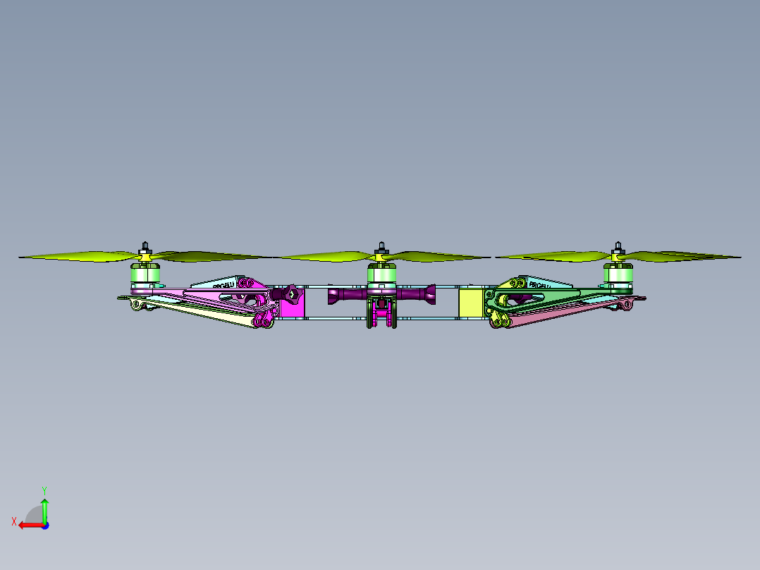 大疆风火轮系列F550后视图