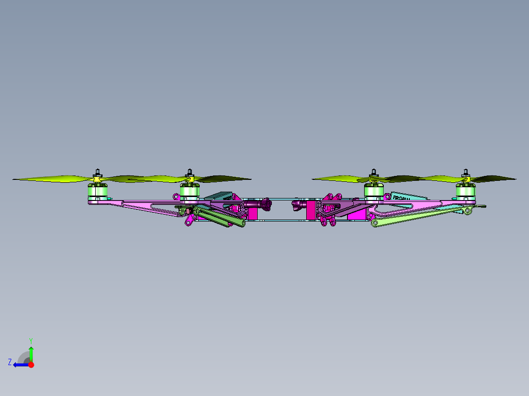 大疆风火轮系列F550右视图