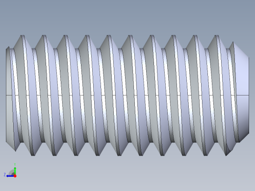 UNC 平头紧定螺钉-UNC SET SCREW 0.3125 x0.625.STEP右视缩略图