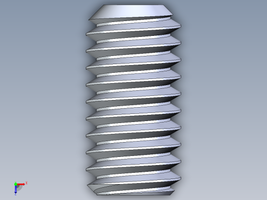 UNC 平头紧定螺钉-UNC SET SCREW 0.3125 x0.625.STEP俯视缩略图