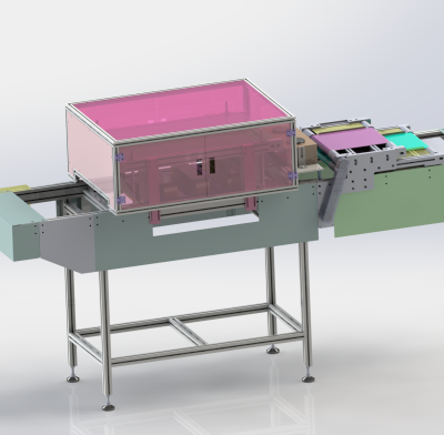 吹风除尘毛刷线、非标自动流水线 3D模型（SolidWorks设计缩略图