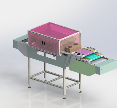 吹风除尘毛刷线、非标自动流水线 3D模型（SolidWorks设计缩略图