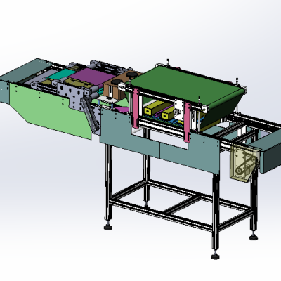 吹风除尘毛刷线、非标自动流水线 3D模型（SolidWorks设计缩略图