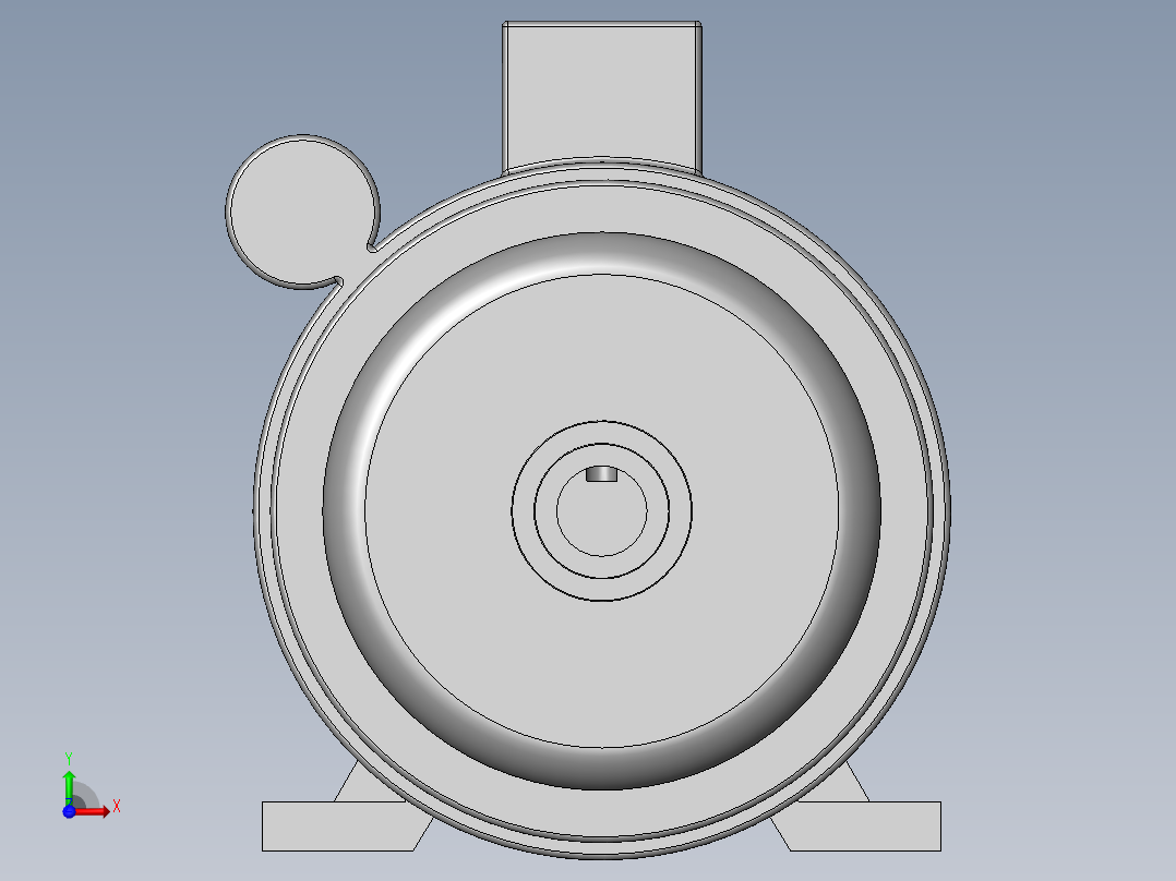 异步电机DJ_YS系列(IP44)_IMB3型_YS-90S-4前视图