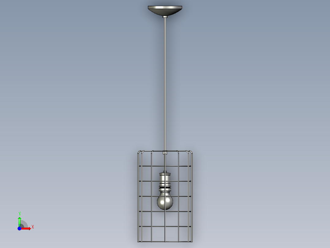 复古吊灯7前视图