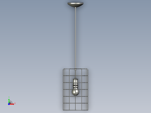 复古吊灯7前视缩略图
