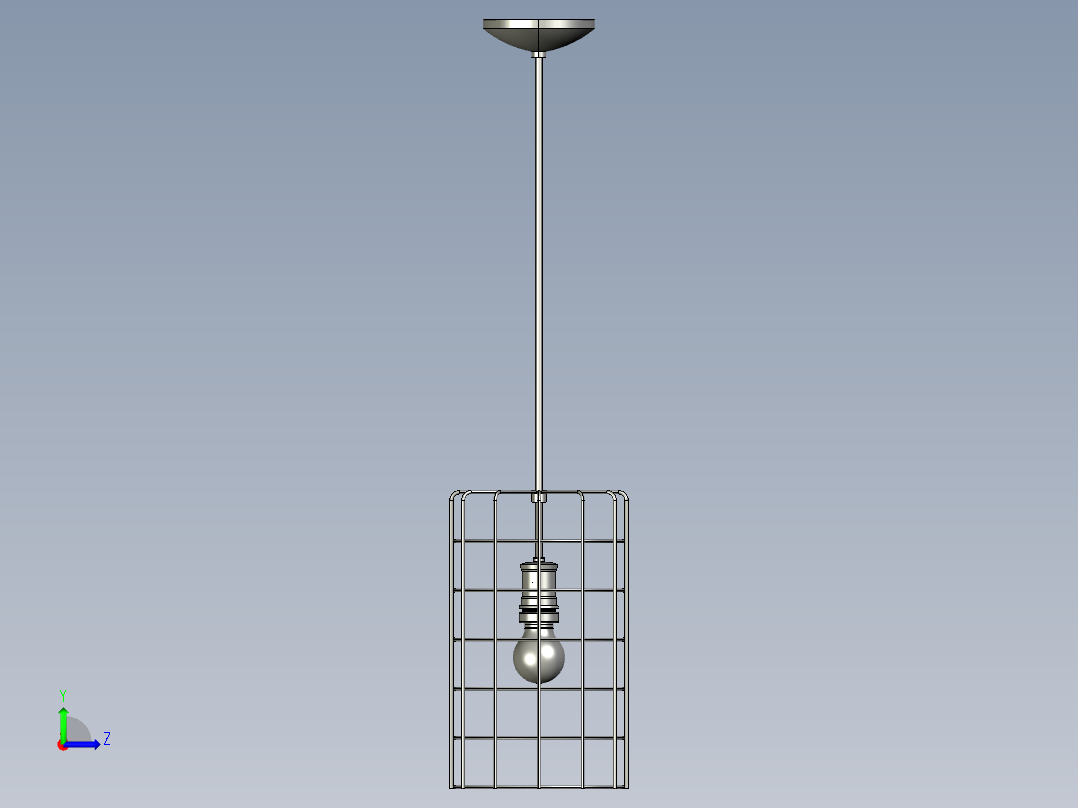 复古吊灯7左视图