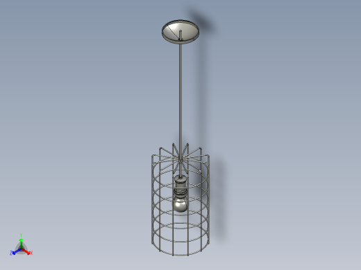 复古吊灯7正等轴测缩略图