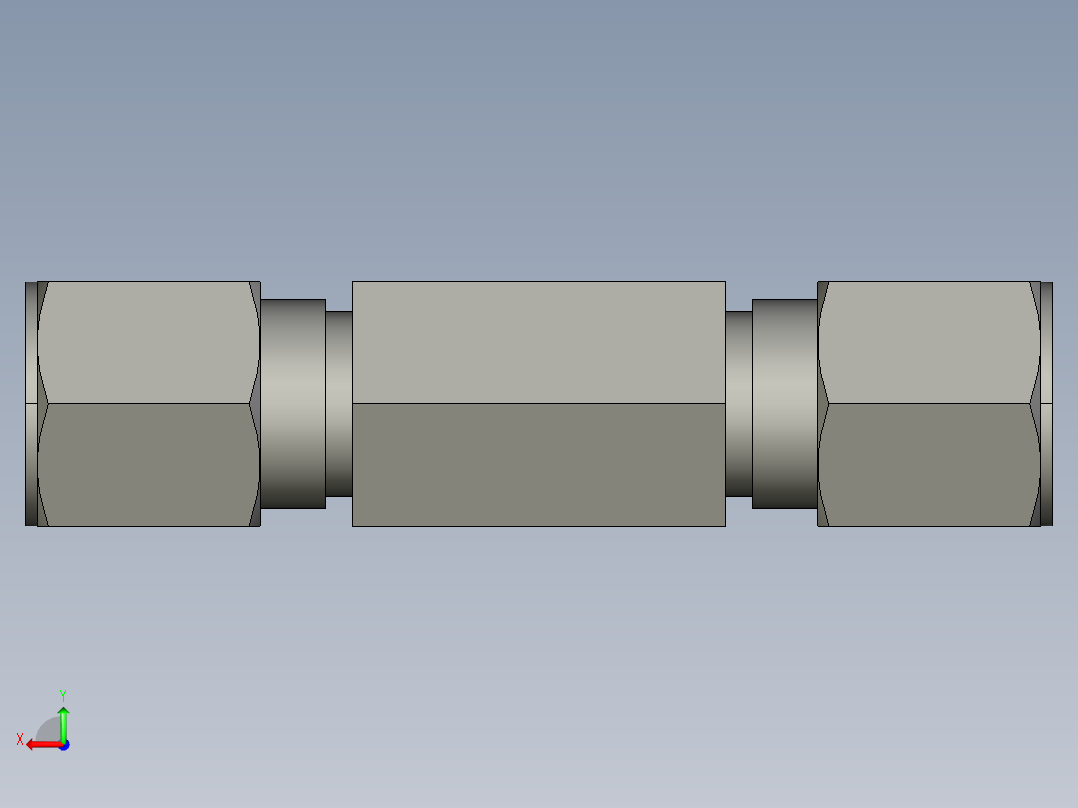 卡套式工业通用硬管接头8-8-8_sbu-s后视图