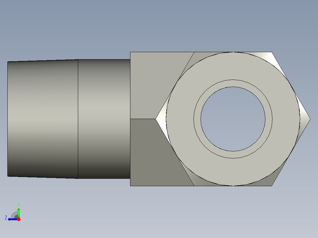 卡套式工业通用硬管接头8-8-8_sbu-s右视图