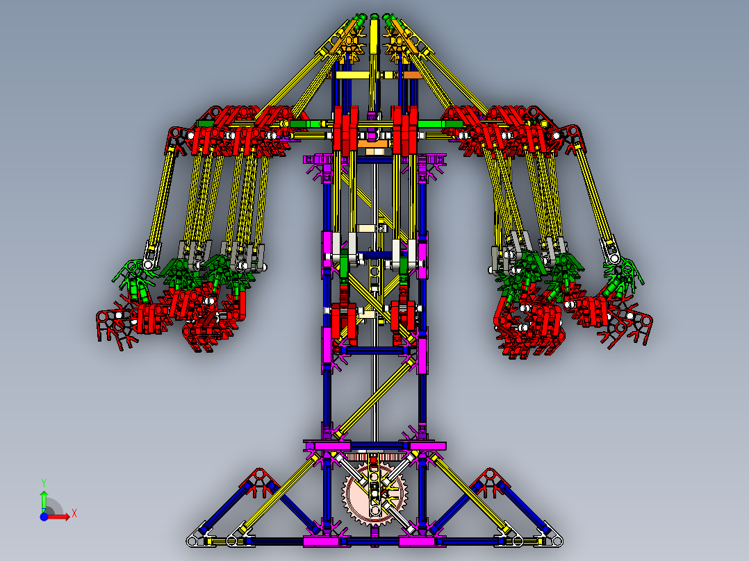 拼插积木华丽摇摆骑 INVENTOR STP前视图