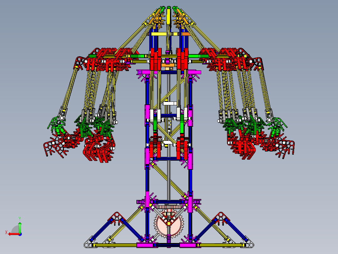 拼插积木华丽摇摆骑 INVENTOR STP后视图