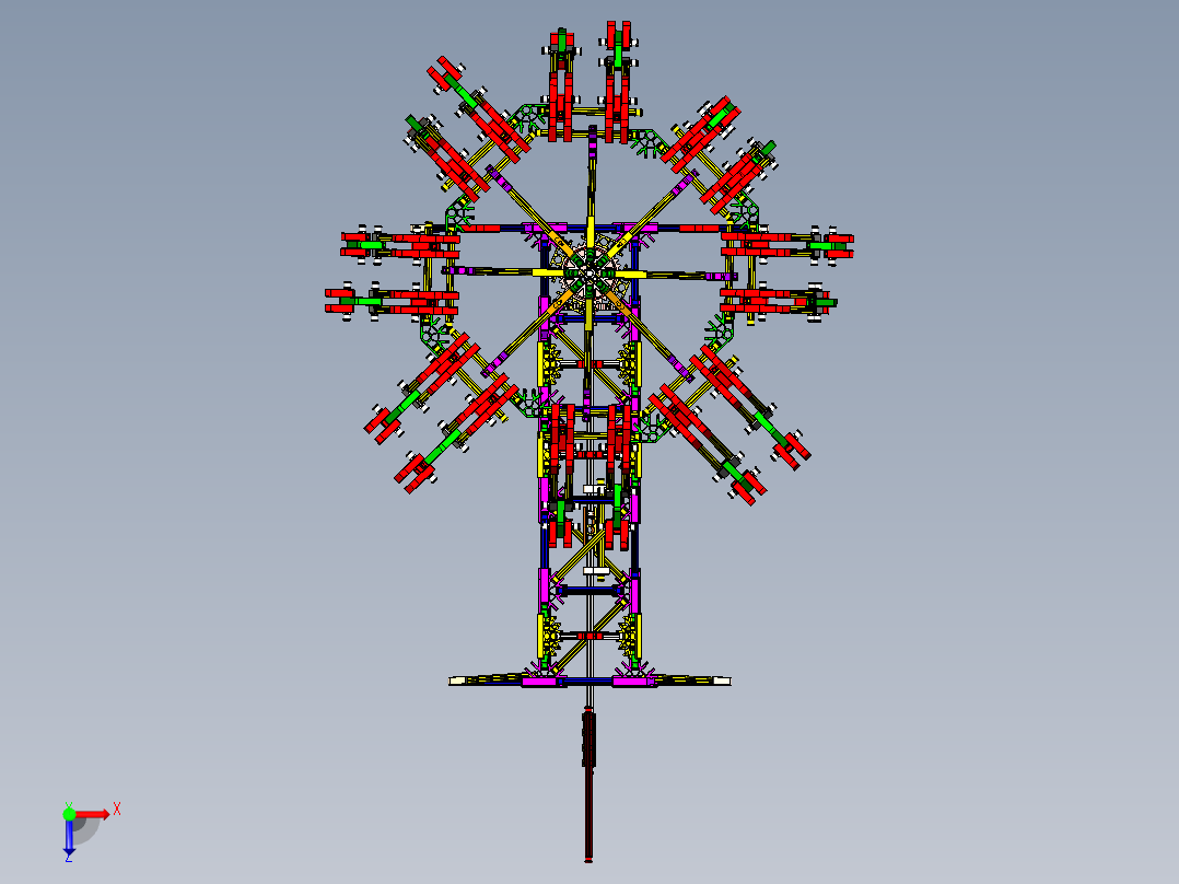 拼插积木华丽摇摆骑 INVENTOR STP俯视图