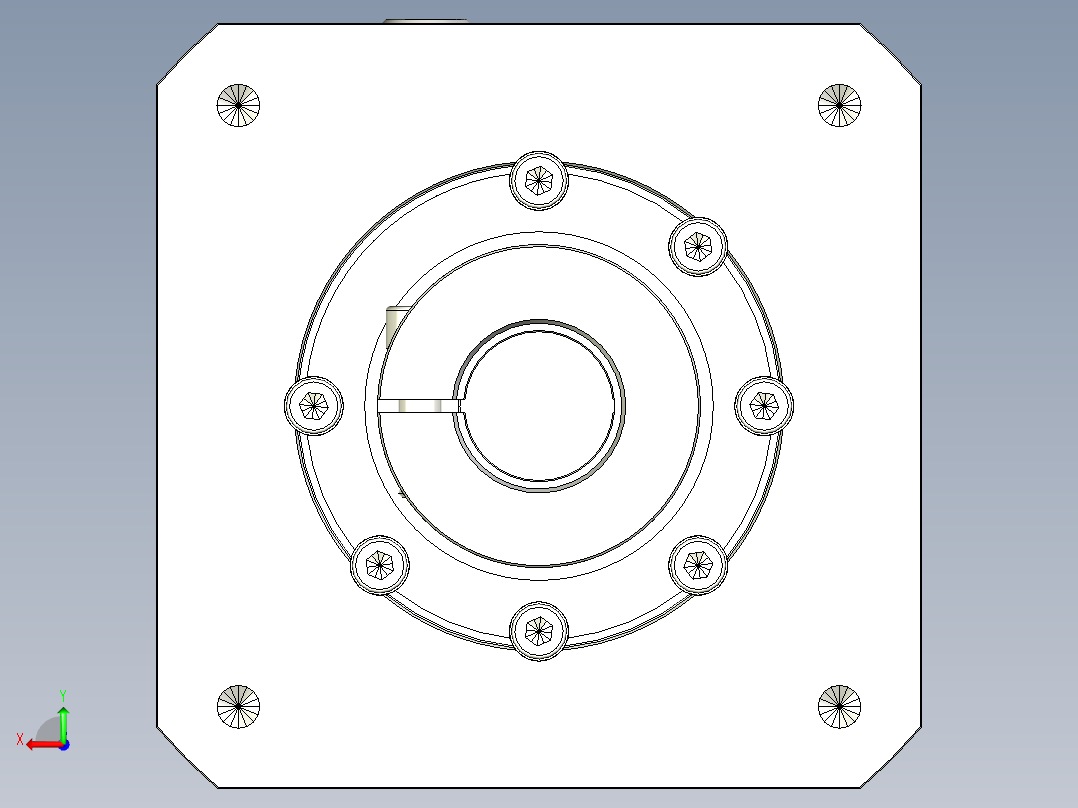 多摩川行星减速机TD-140-L1-35KA35后视图