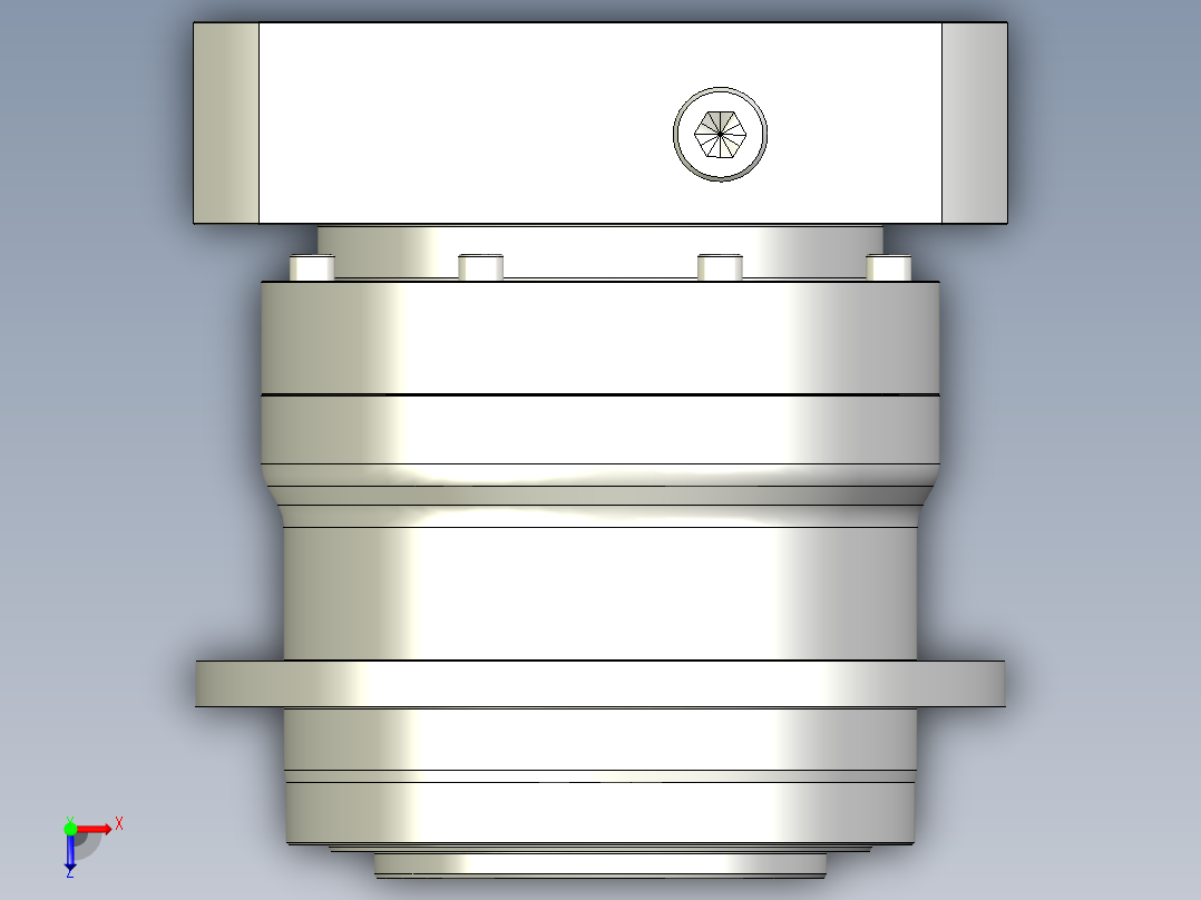 多摩川行星减速机TD-140-L1-35KA35俯视图