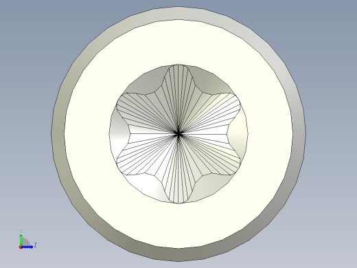 螺钉-Hexalobular_socket_screw-M6-70-50-9-11-6-C0.56.stp左视缩略图