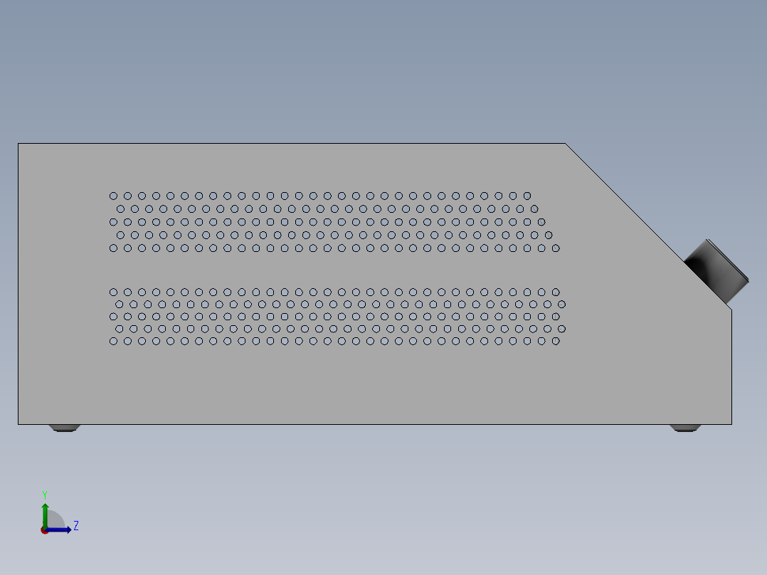 电器柜 电控柜 (45) 机械设计素材左视图