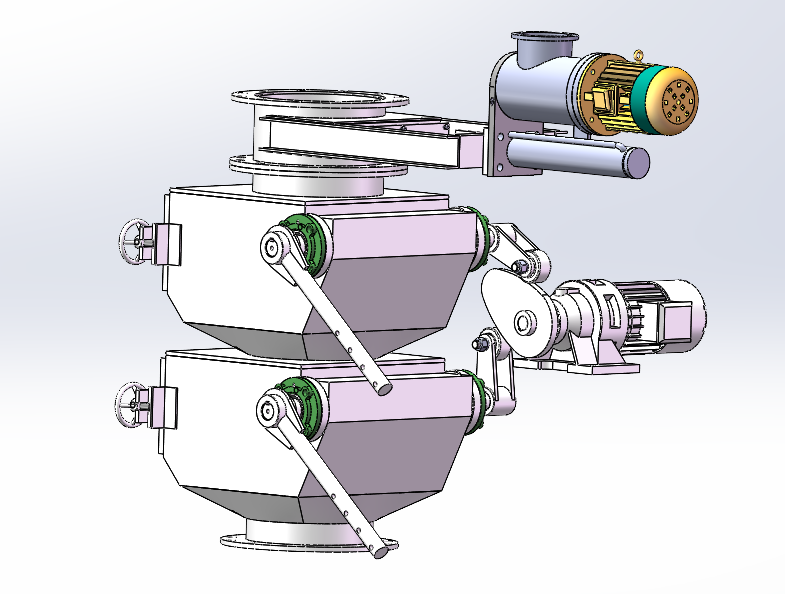 01-电动双层单门翻板阀