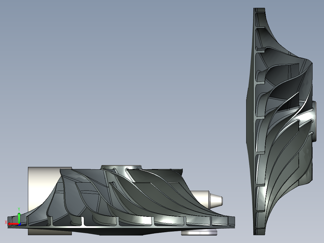 叶轮 (23)后视图