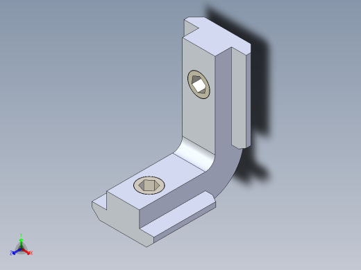型材-BR 10-10 INNER BRACKET KJN535571正等轴测缩略图