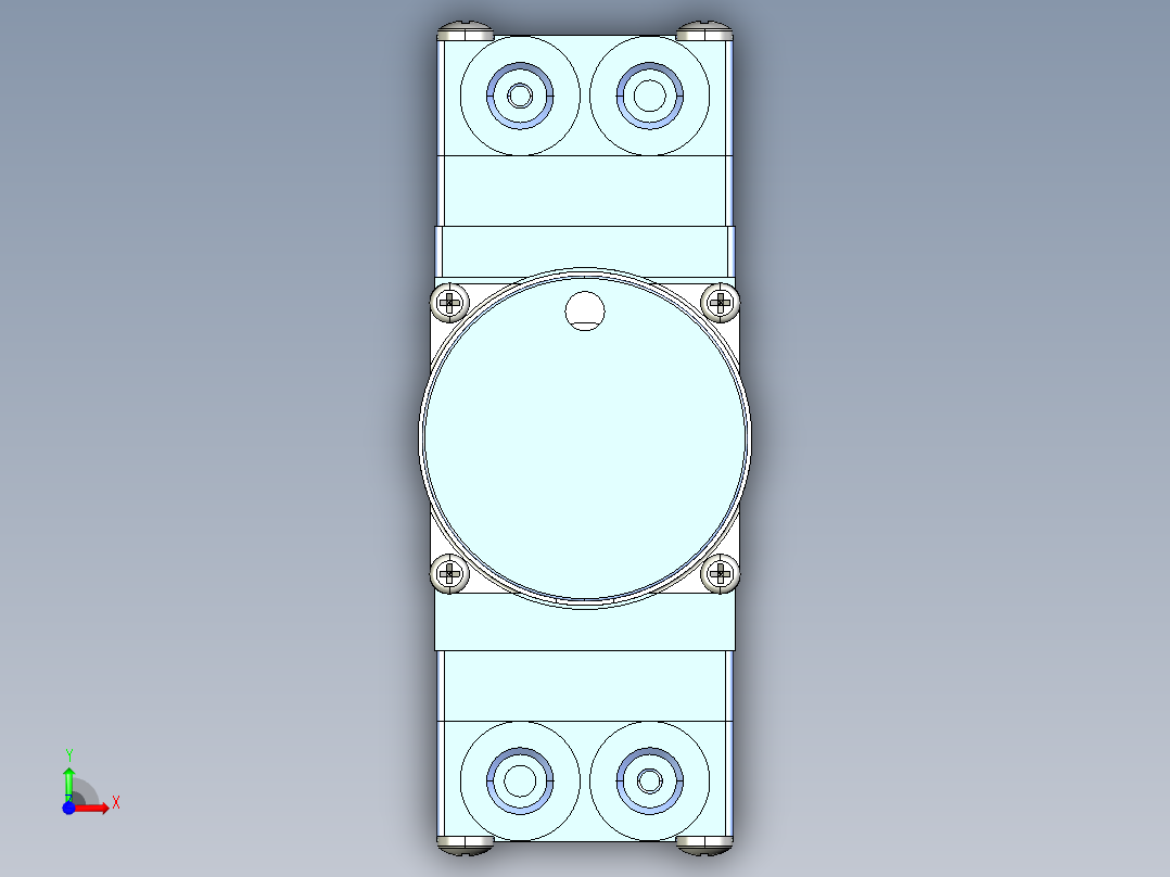 LTC-IIS 微型膜片泵（液体），最高达 1.5 LPM 自由流量 (2)系列图纸前视图