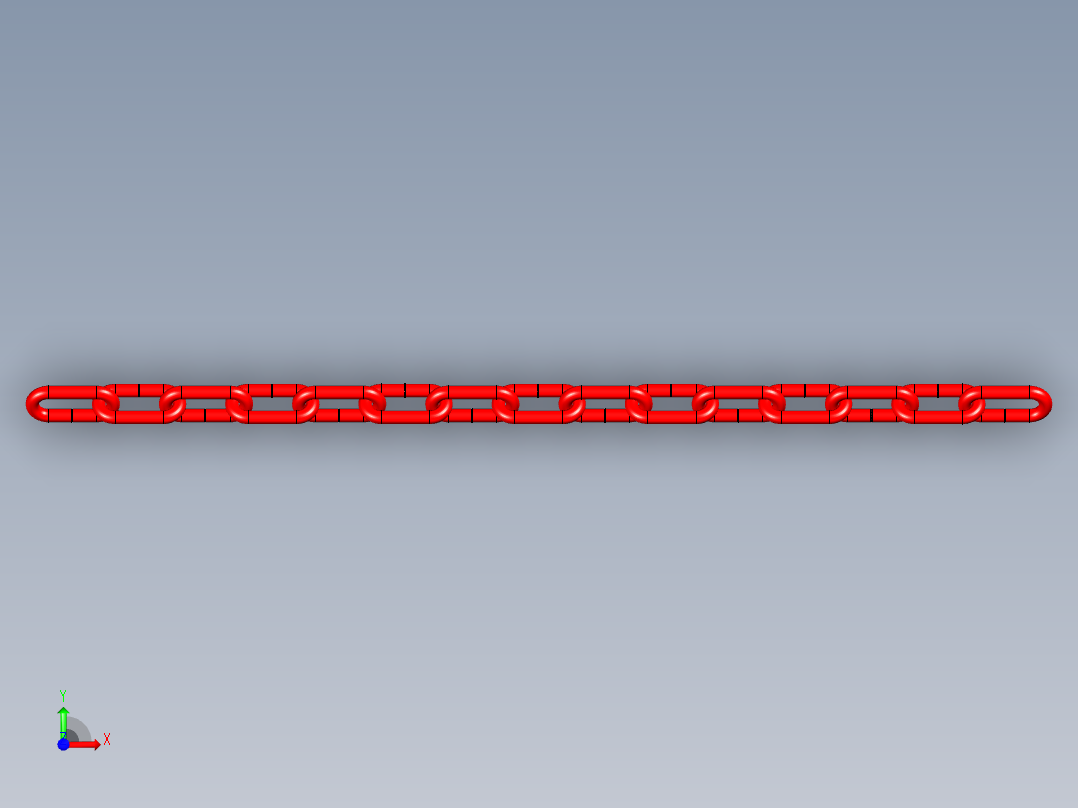 链条铁链前视图