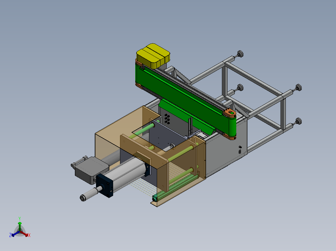 半自动水口切除机sw18可编辑正等轴测图