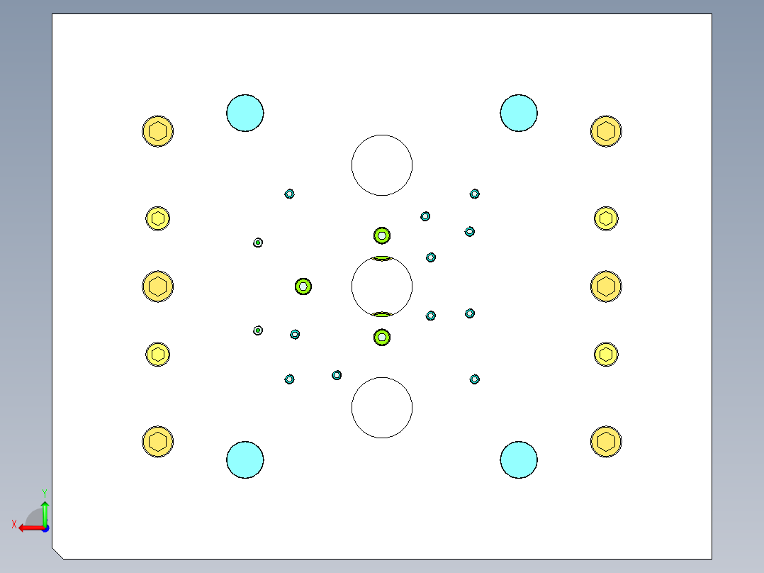 台灯底座（三板模+隧道滑块）后视图