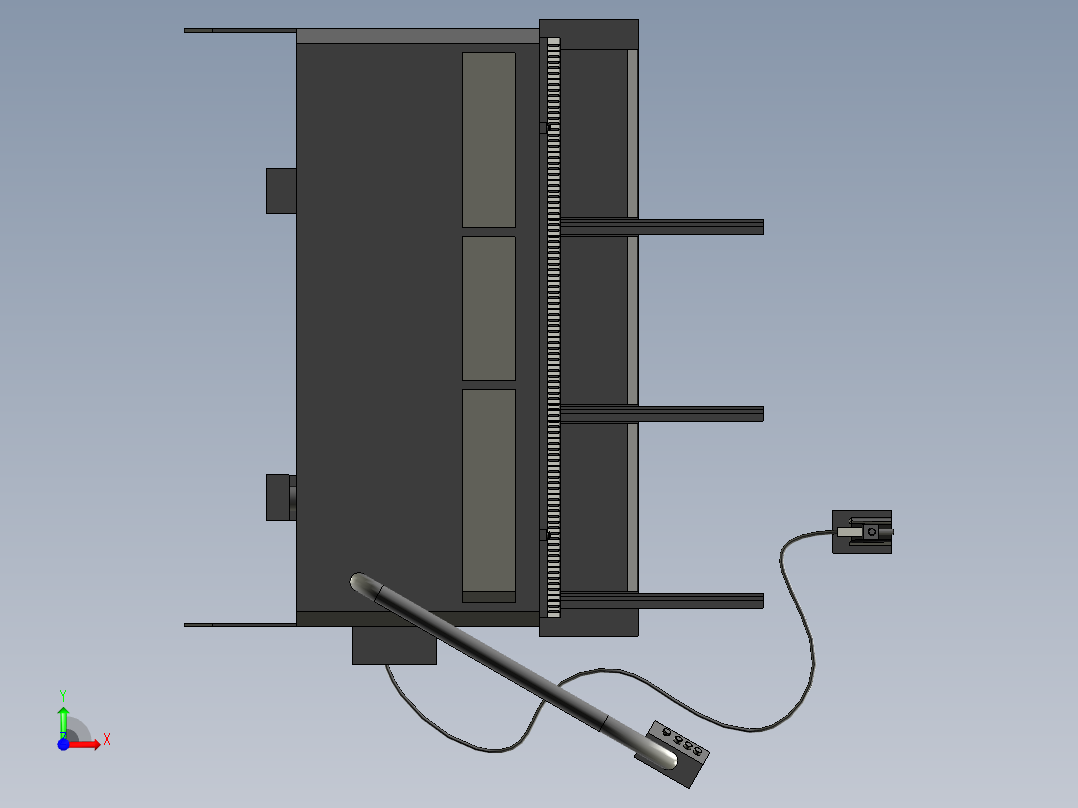 A3004100-剪板机 割台 ERMAK 3100x10前视图