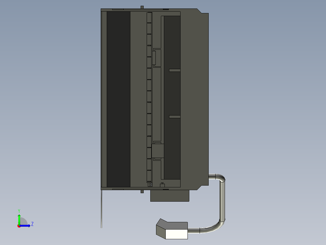 A3004100-剪板机 割台 ERMAK 3100x10左视图