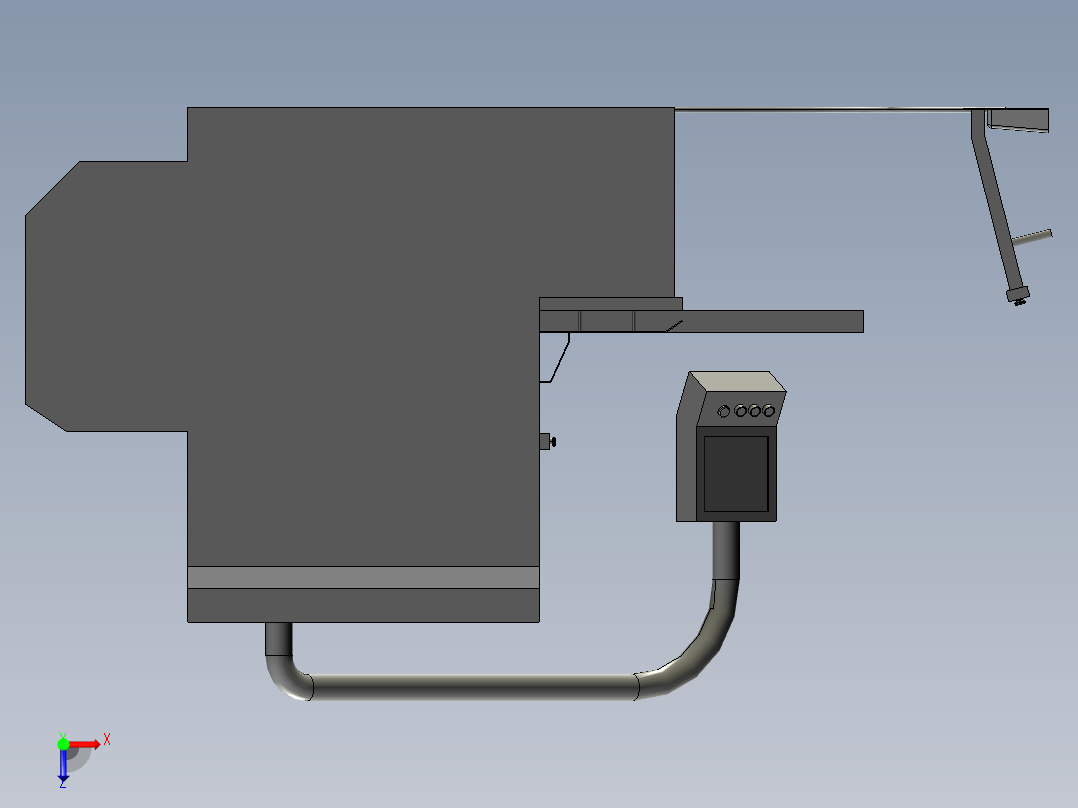 A3004100-剪板机 割台 ERMAK 3100x10俯视图