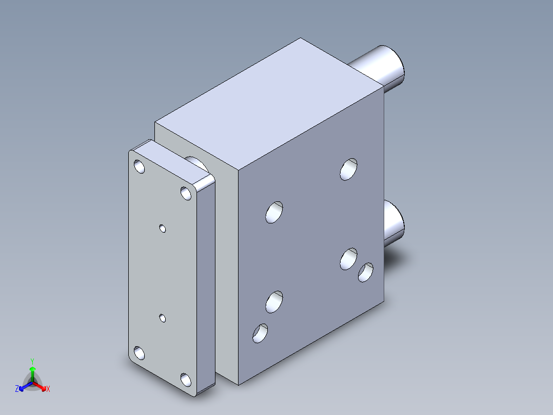 气动防旋转气缸