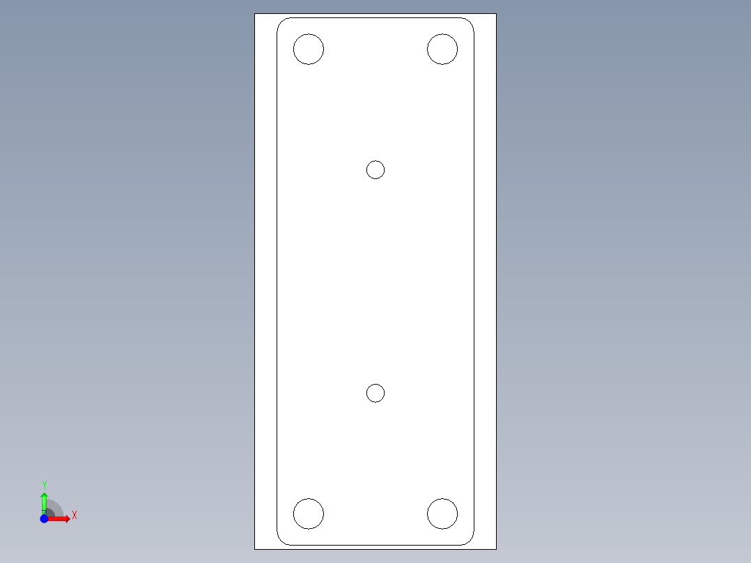 气动防旋转气缸前视图