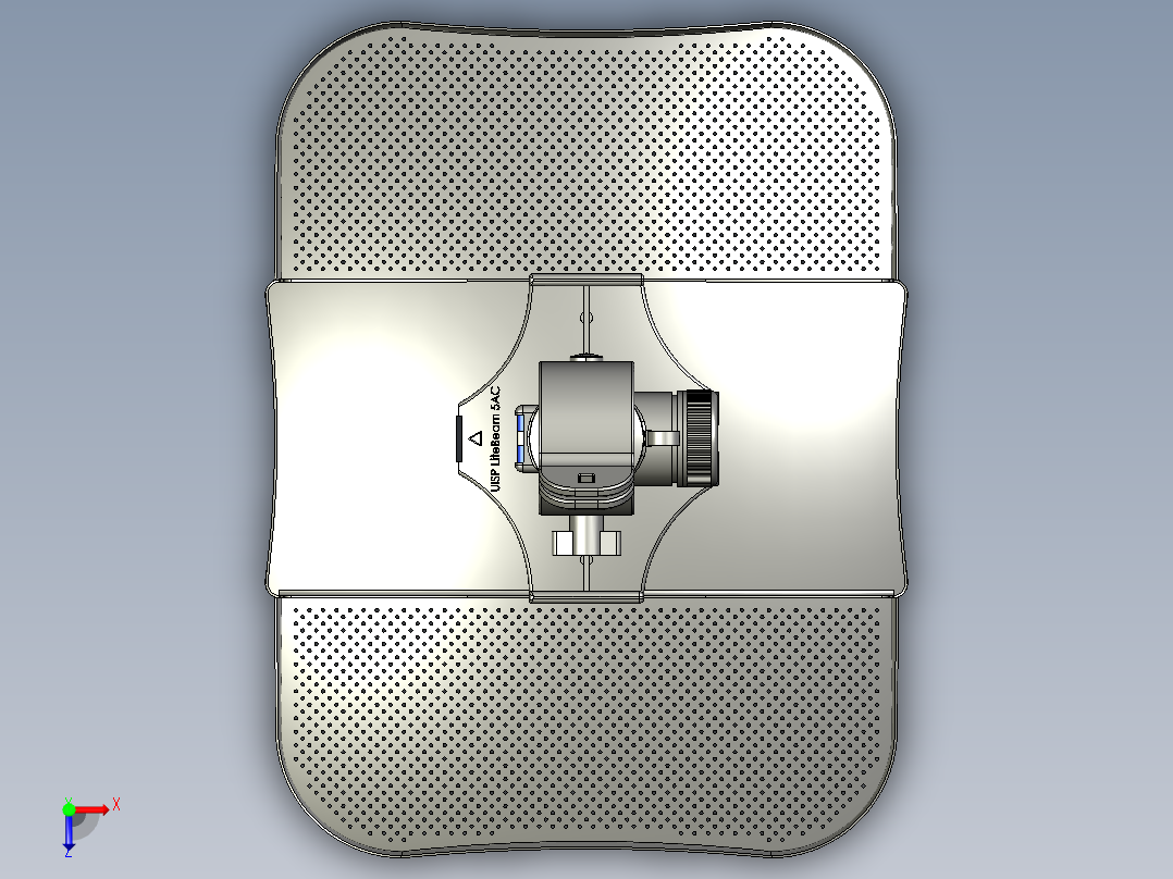 Ubiquiti Airmax Litebeam AC Gen2天线俯视图