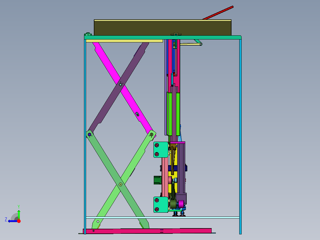 包装衣机服装智能折叠机右视图